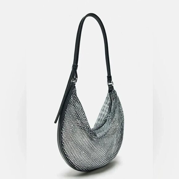 ZARA SPARKLY SHOULDER BAG - Picture 7 of 11
